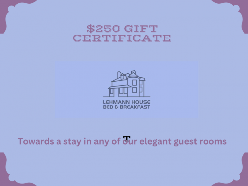 Gift Shop at Lehmann House Bed and Breakfast