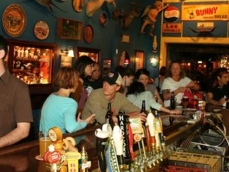 Crowd Enjoying Beer at Square One brewery