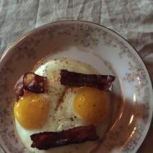 Groucho Marx Fried Egg and Bacon