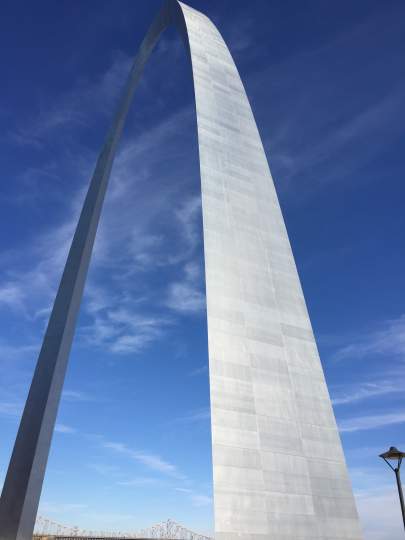 At the Base of the St. Louis Gateway Arch