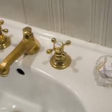 Maids' Room bathroom sink detail