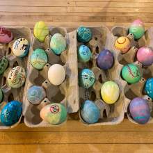 Dyed Easter Eggs Easter at Lehmann House