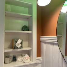 Maids Room bathroom built in medicine chest